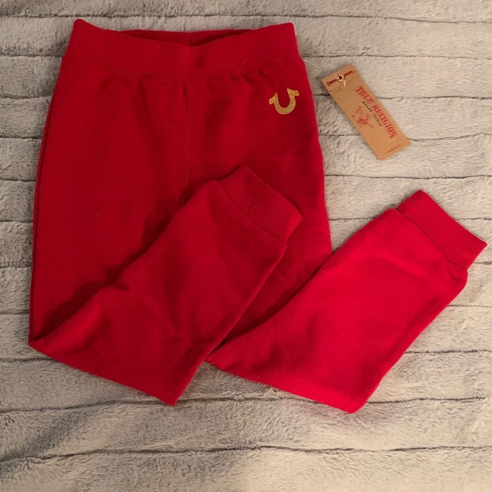 NWT- True Religion joggers- kids!